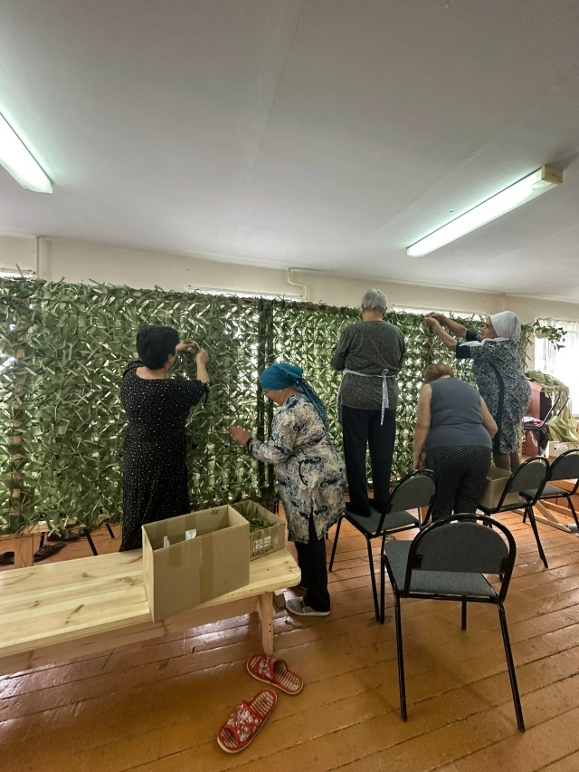 В селе Уфимского района провели патриотический флешмоб