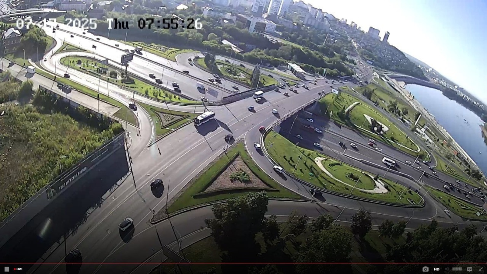 На дорогах Уфы утром 17 июля зафиксирована спокойная транспортная обстановка