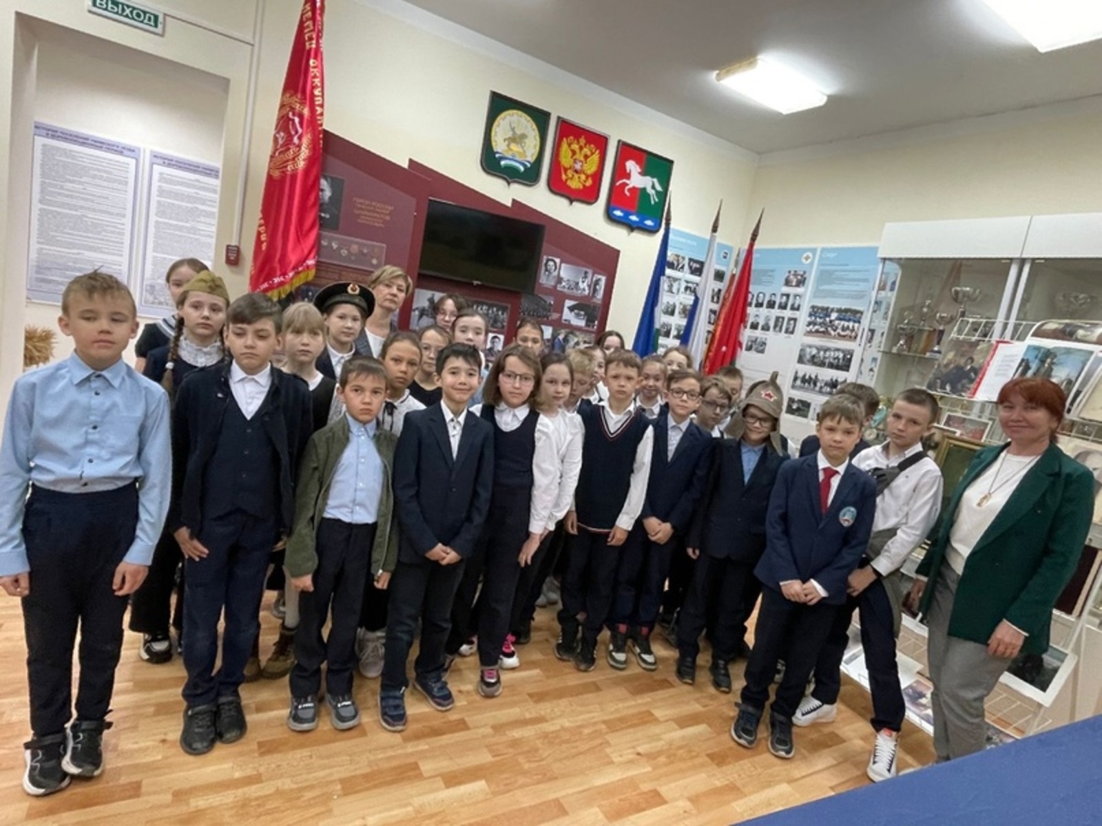 В преддверии Дня Победы школьники посетили Музей боевой и трудовой славы Уфимского района