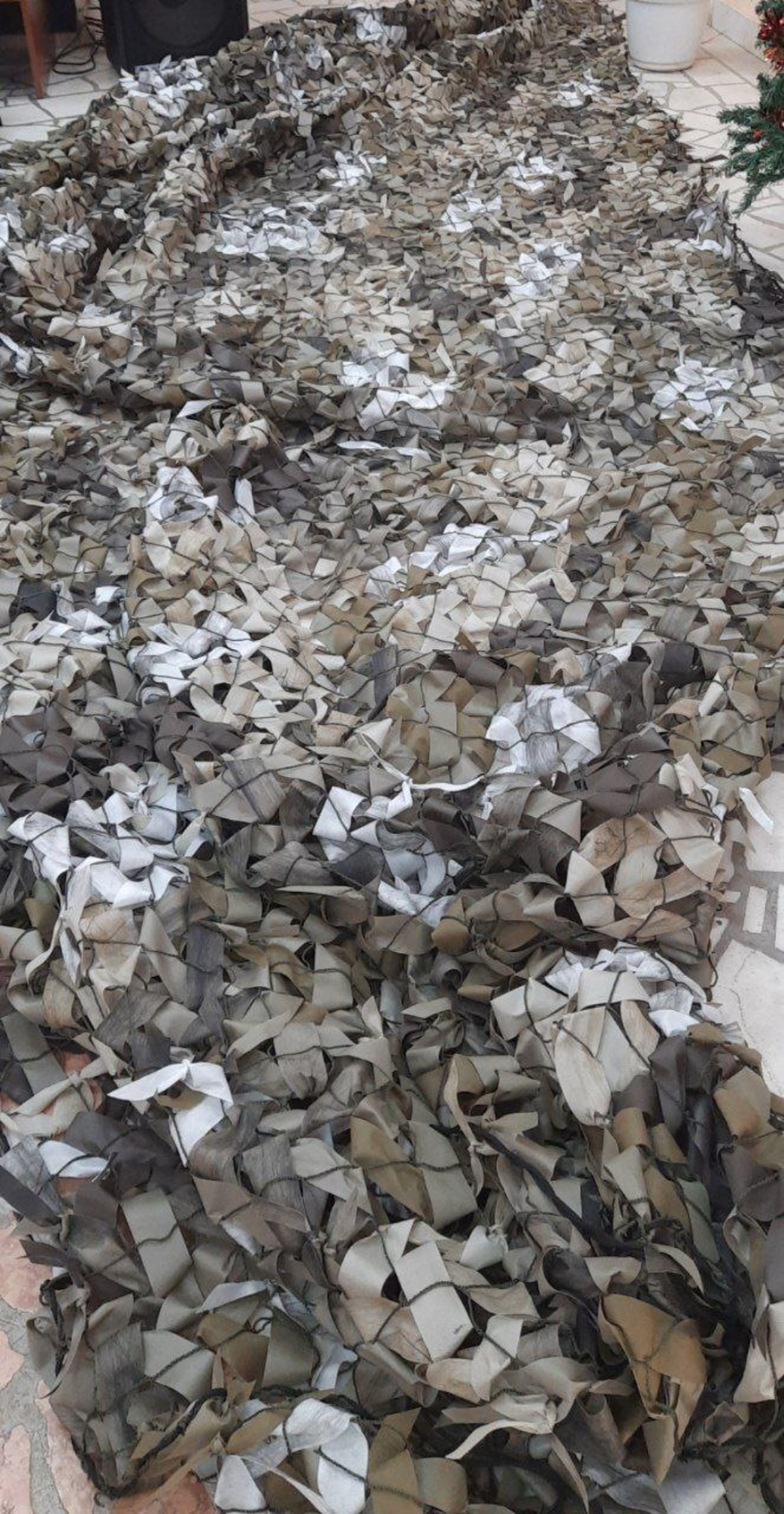 Волонтёры Уфимского района подготовили маскировочные сети для бойцов СВО