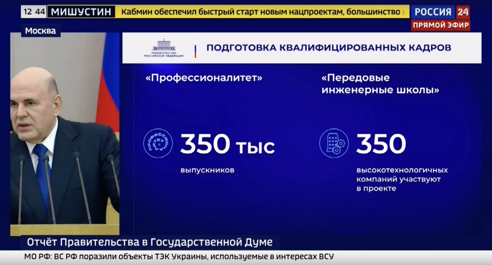 Мишустин высоко оценил разработки вузов Башкирии