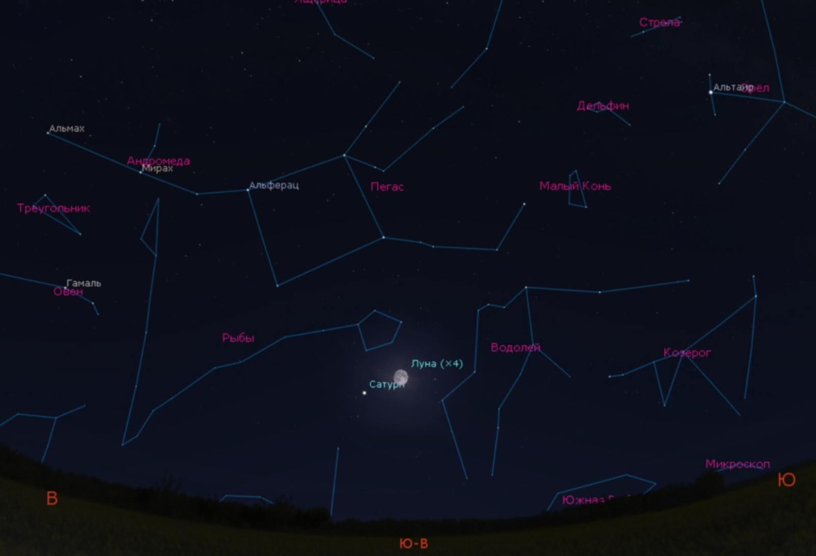 Ночное небо Башкирии готовит астрономическое сближение