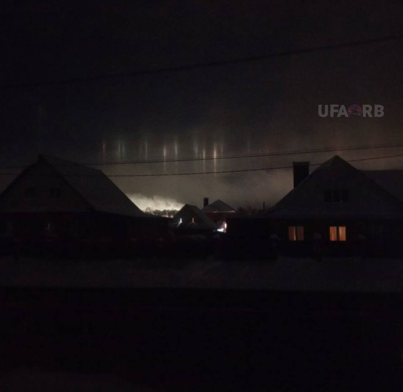 Жители Башкирии стали свидетелями удивительного светового явления в небе