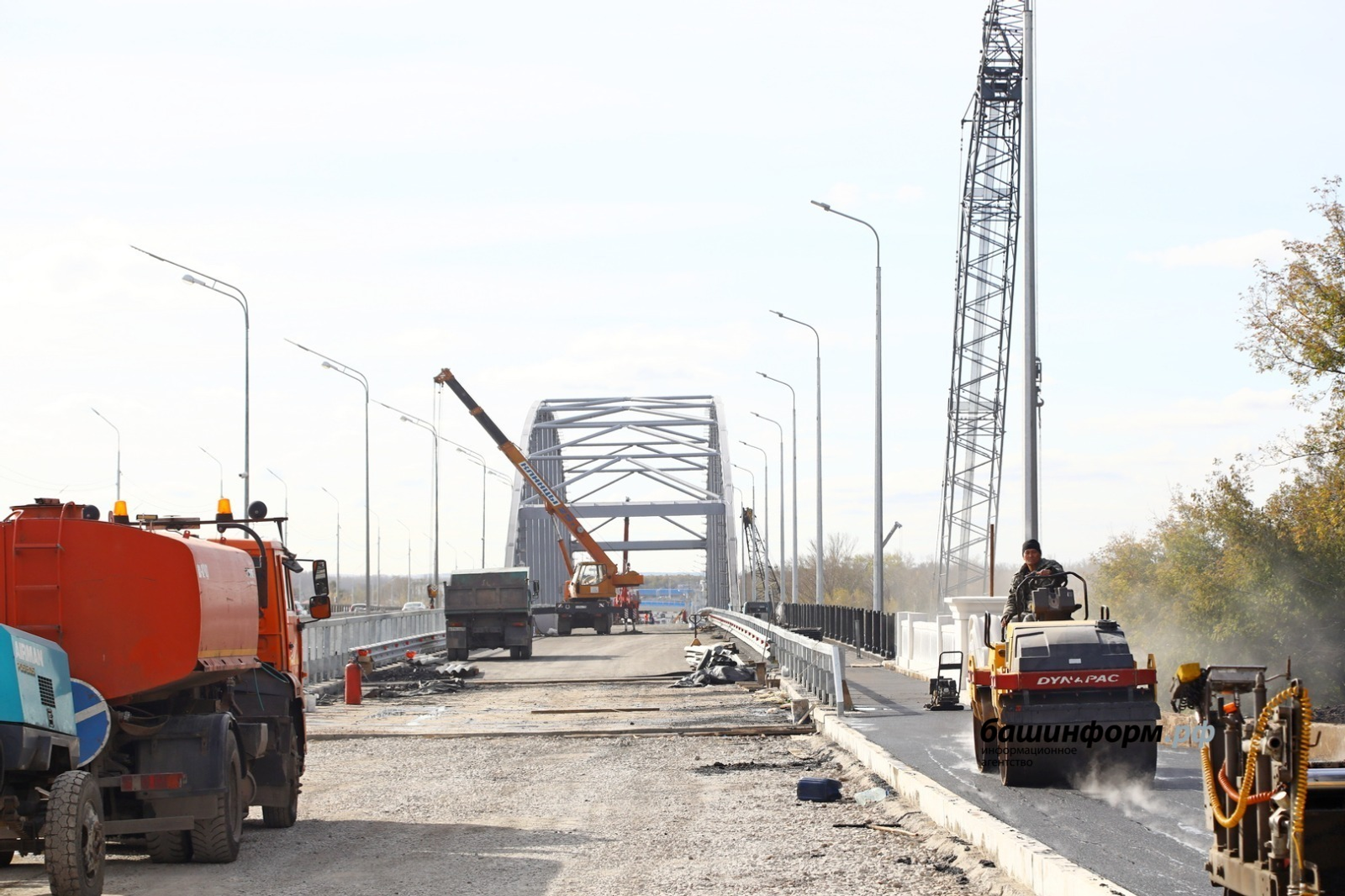Движение по новому арочному мосту в Уфе откроют 11 октября
