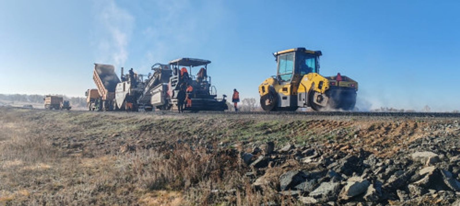 В Хайбуллинском районе Башкирии начался ремонт дороги