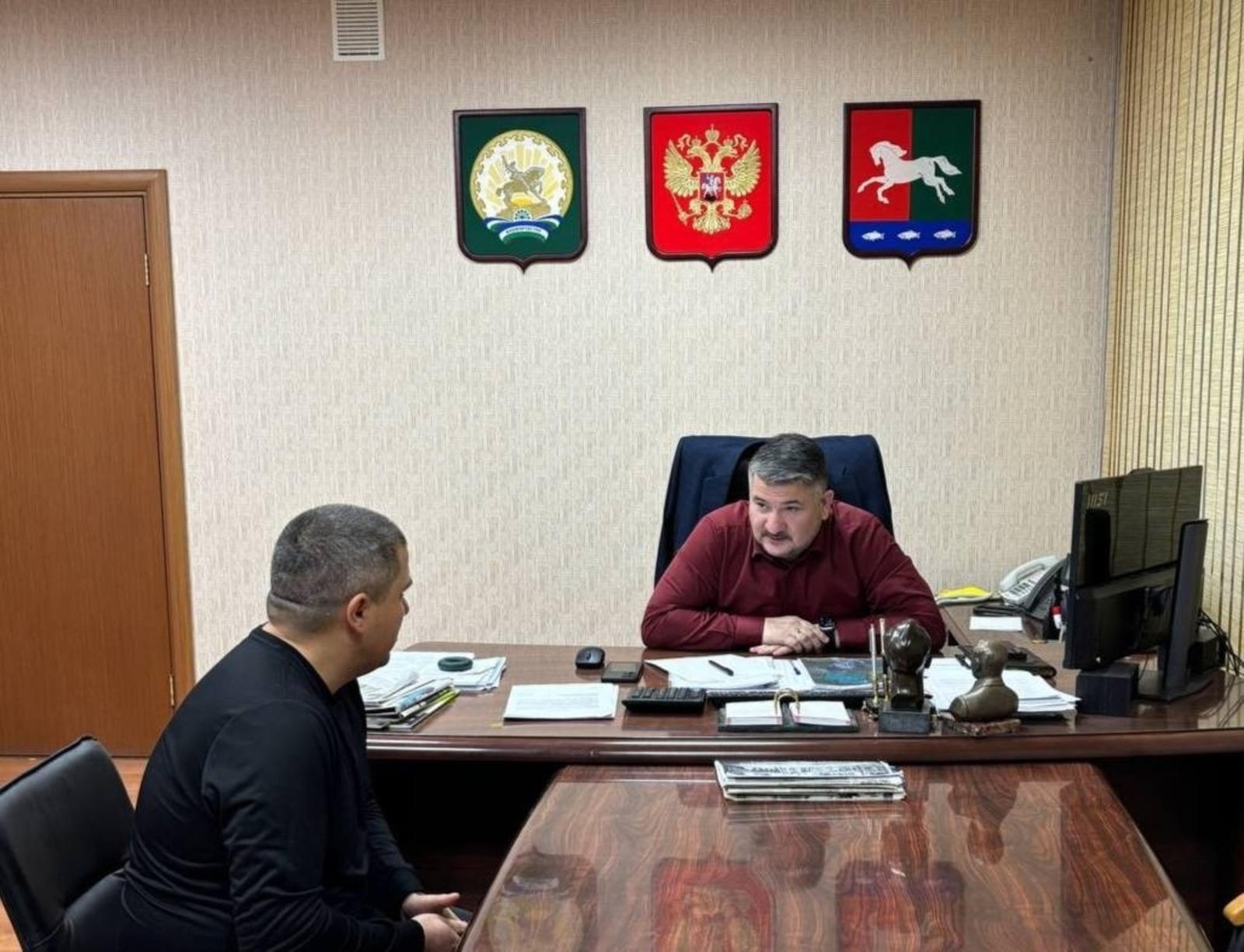 Глава Уфимского района встретился с участником СВО