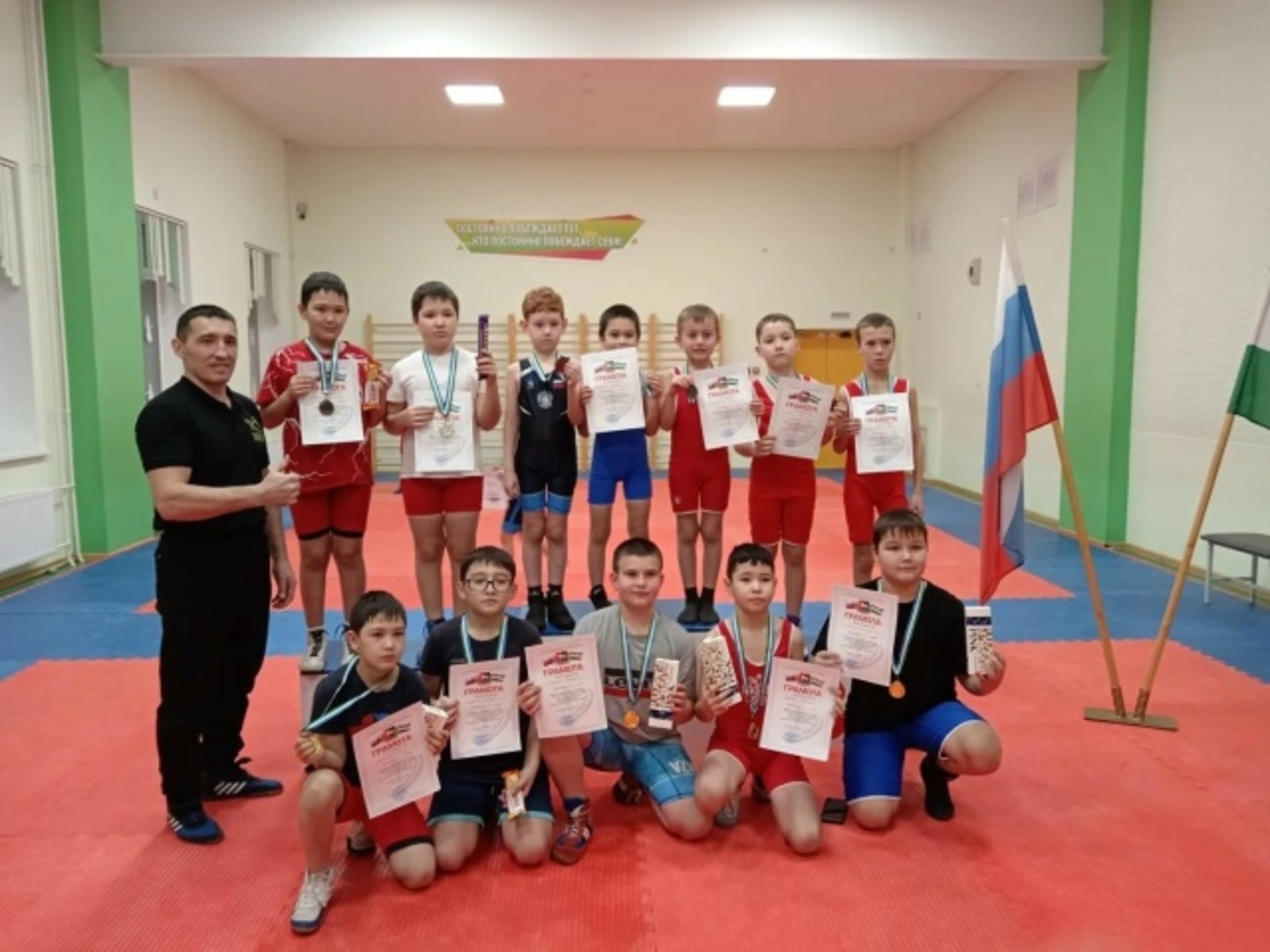 В Уфимском районе прошло первенство по спортивной борьбе