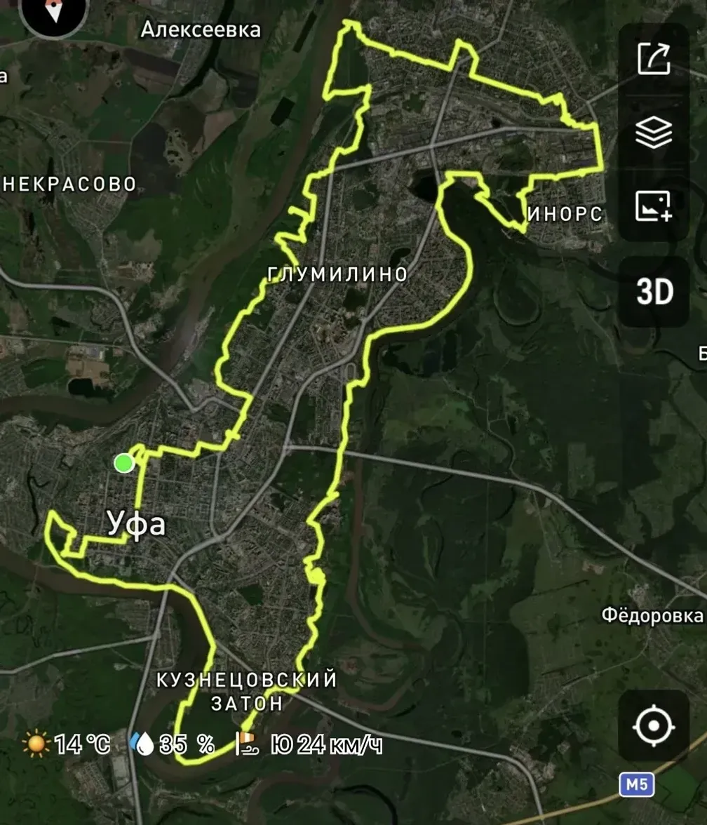 В Уфе разработали велосипедный трек «Уфимского ожерелья»