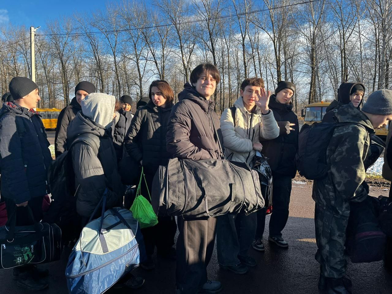 Ученики Уфимского района отправились на учебные военные сборы в парк «Патриот»