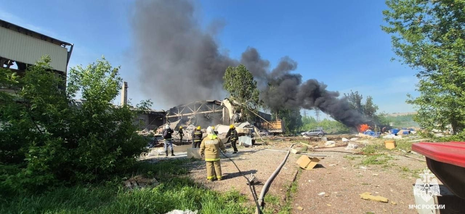 Открытое горение на заводе в Салавате  потушено