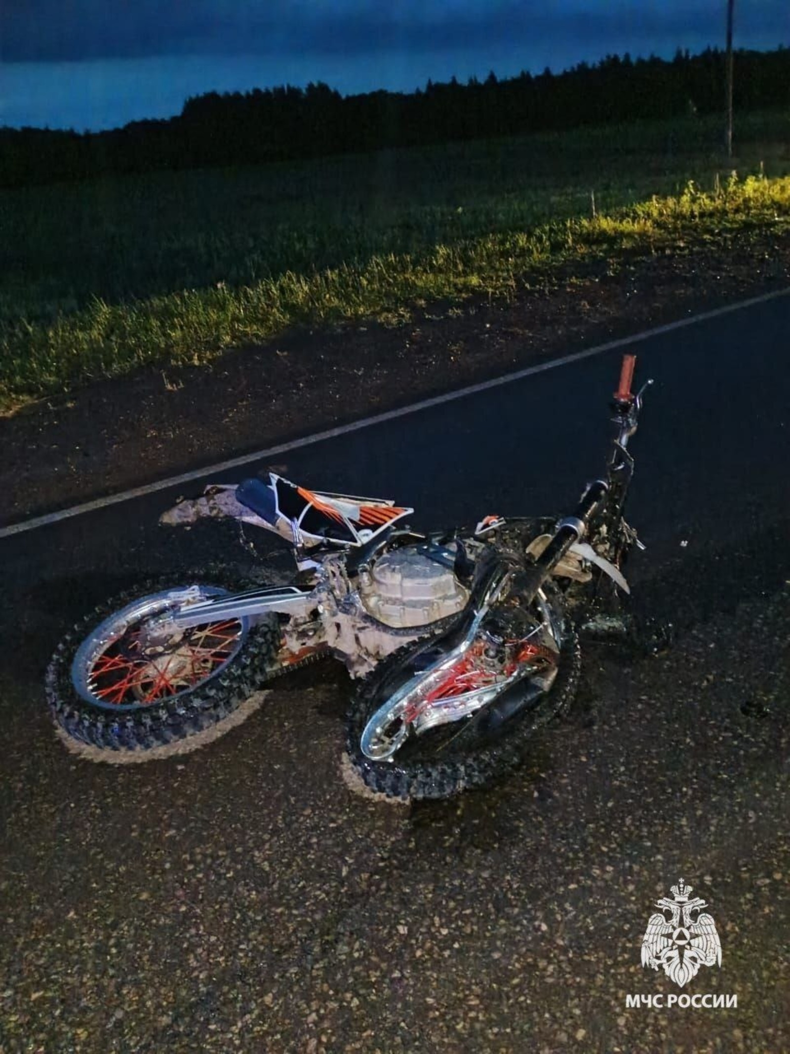 В Башкирии два подростка погибли в лобовом столкновении питбайка с автомобилем