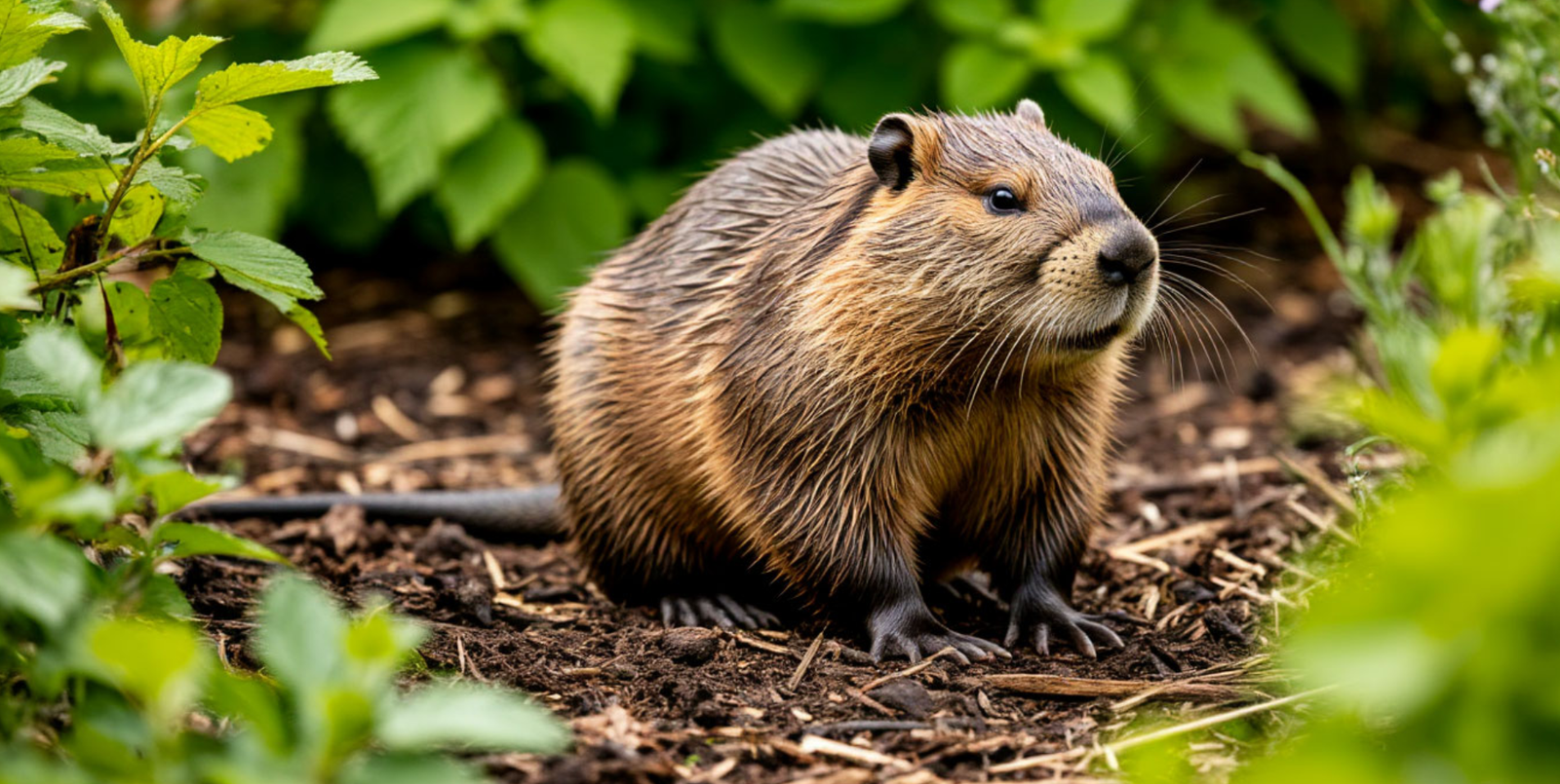 В Уфимском районе Башкирии во дворе дома поймали бобра