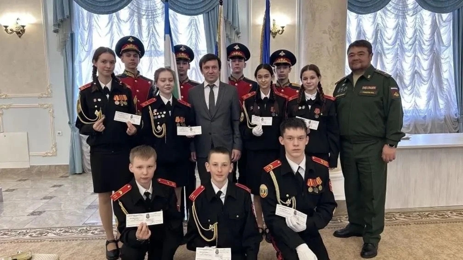 Кадеты лицея Булгаково получили знаки «Юный Ворошиловский стрелок»