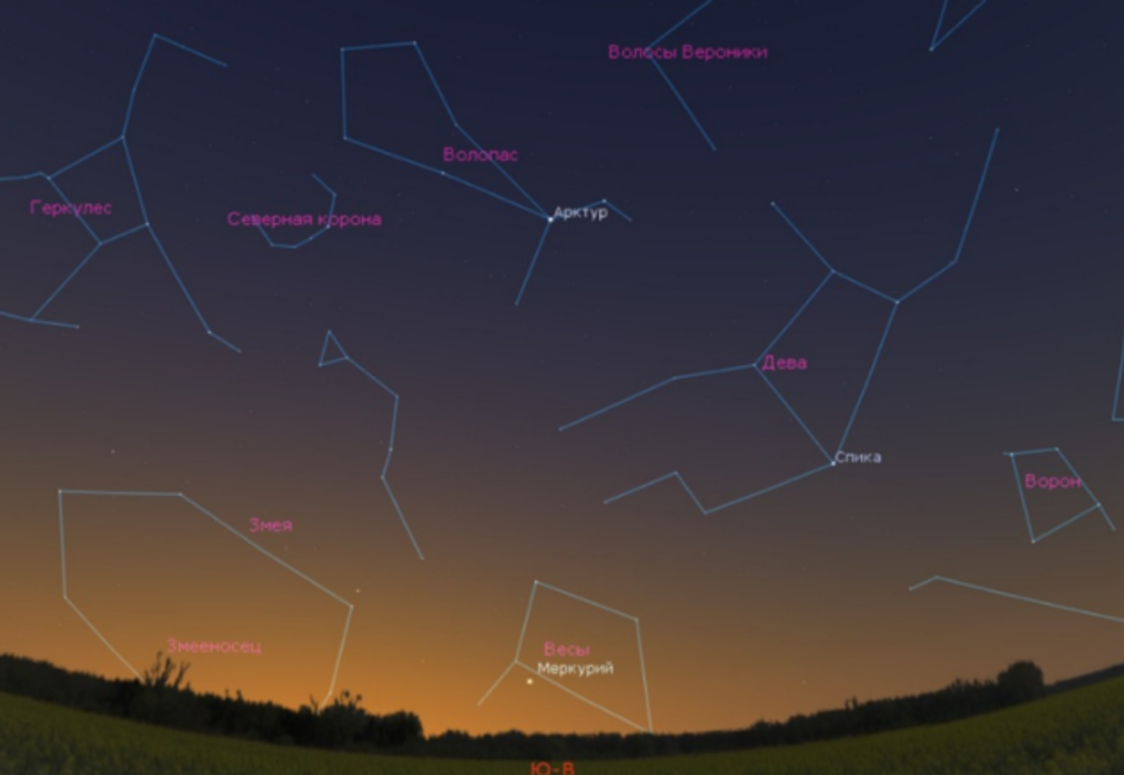 Жители Башкирии смогут наблюдать Меркурий на утреннем небе до середины декабря
