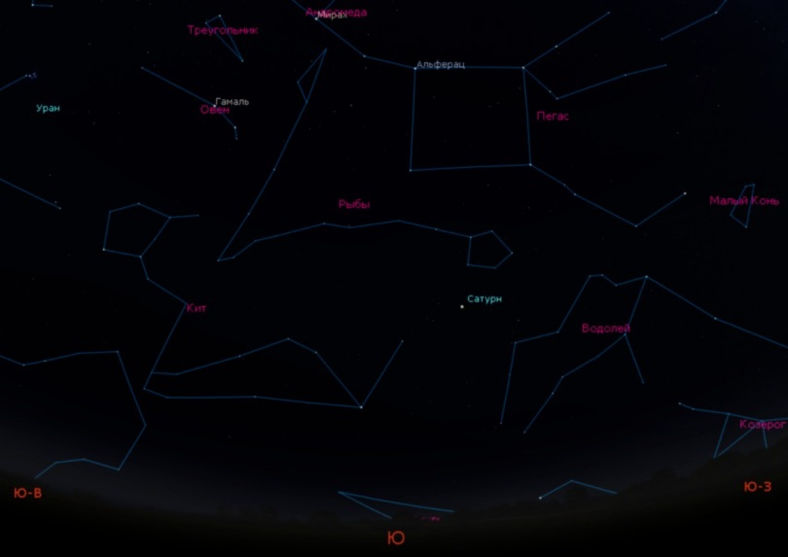 Жители Башкирии смогут наблюдать Сатурн рядом с Луной