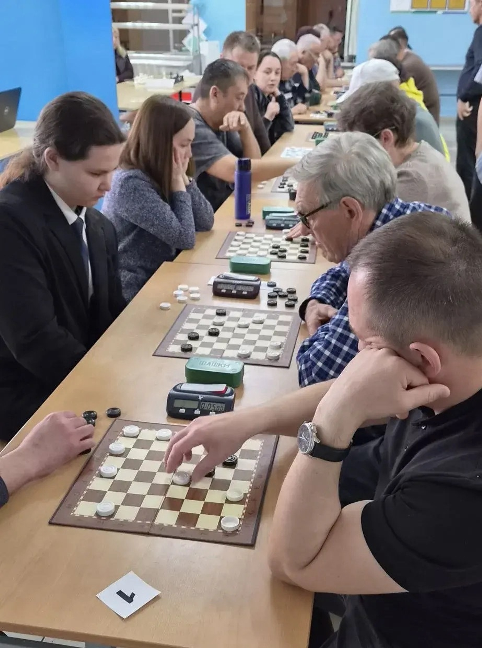 В Уфимском районе прошли соревнования по шашкам в рамках Спартакиады
