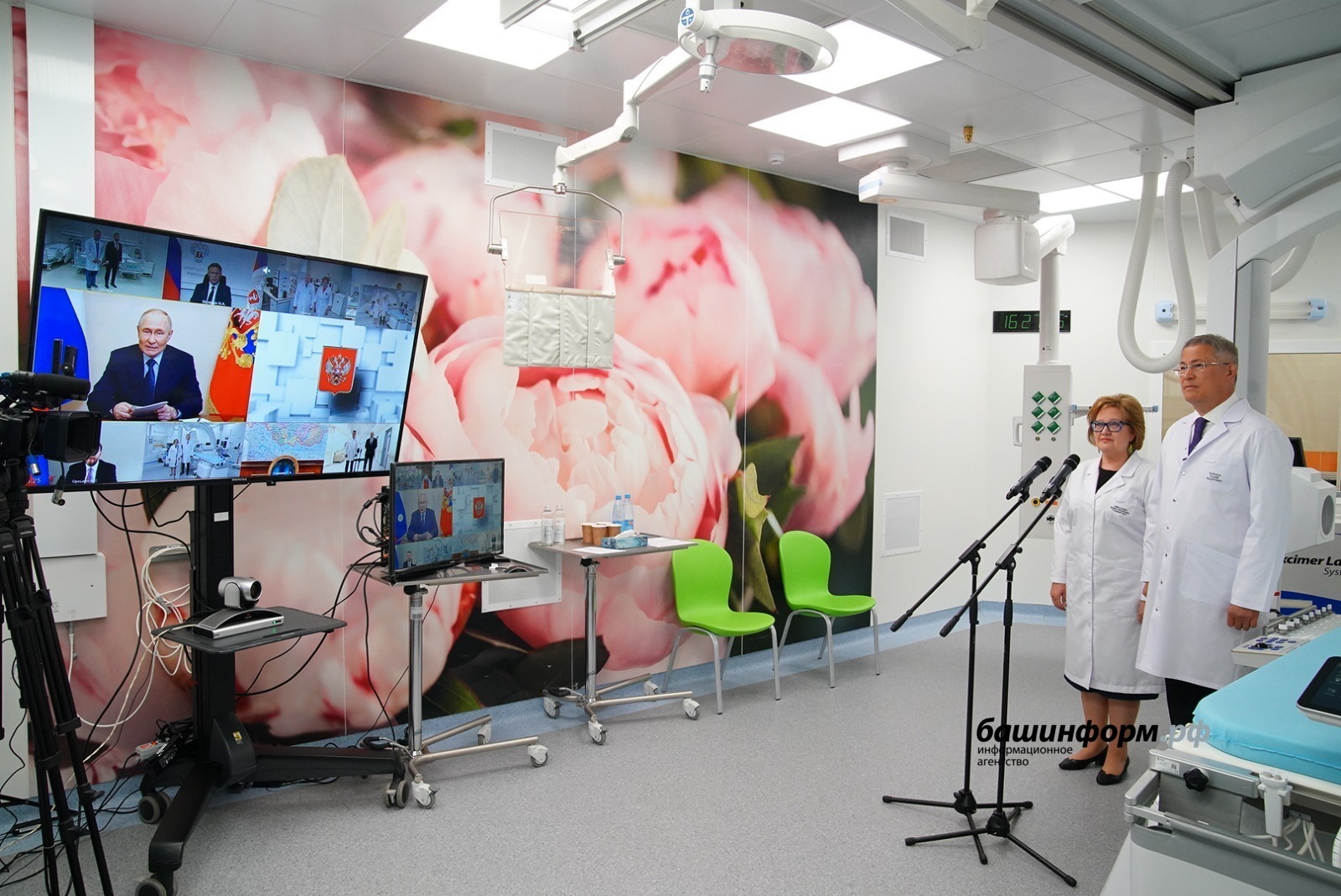 Владимир Путин открыл хирургический корпус кардиоцентра в Уфе