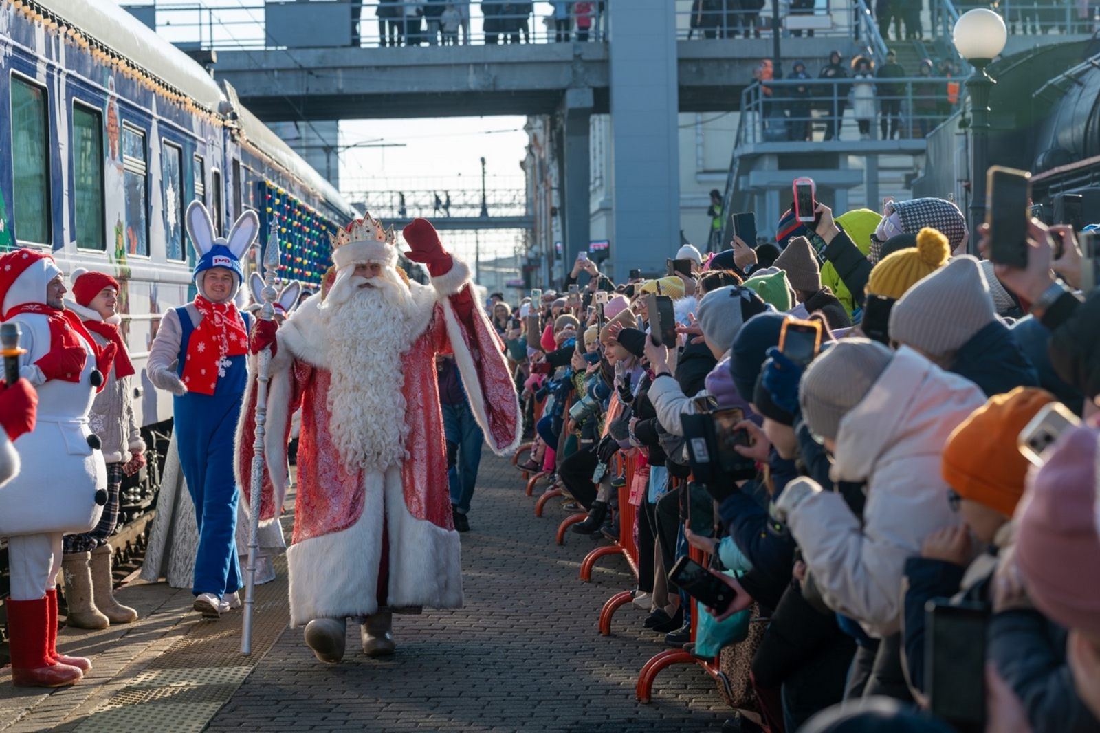Поезд Деда Мороза скоро доедет и до Уфы