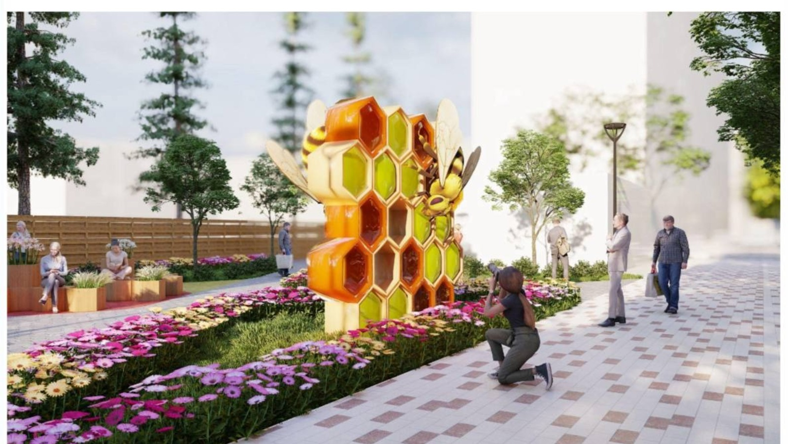 В центре Уфы появится тематический Медовый сквер с арт-объектами