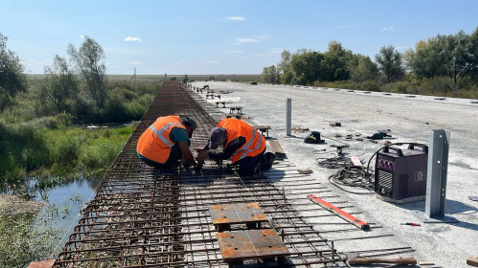 В Хайбуллинском районе Башкирии завершен ключевой этап реконструкции моста