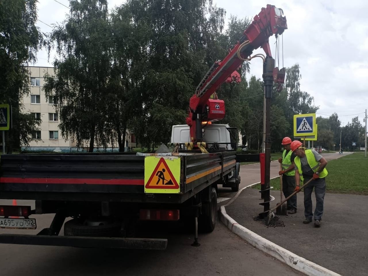 В Уфимском районе установили новые светофоры