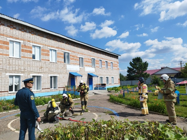 В детском саду Уфимского района прошли ежегодные учения по пожарной безопасности