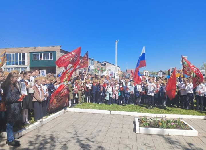 В Таптыковском сельсовете прошёл митинг, посвящённый 80-летию Победы