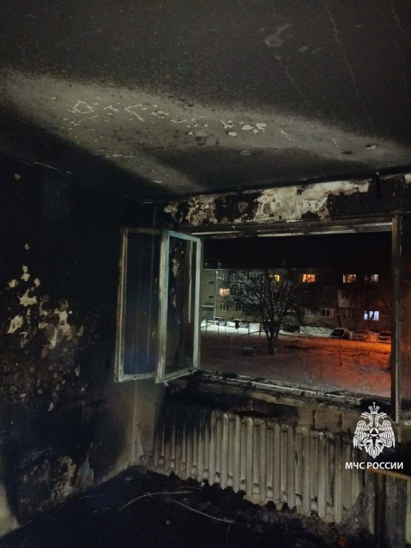 В многоквартирном доме села Авдон Уфимского района произошёл пожар