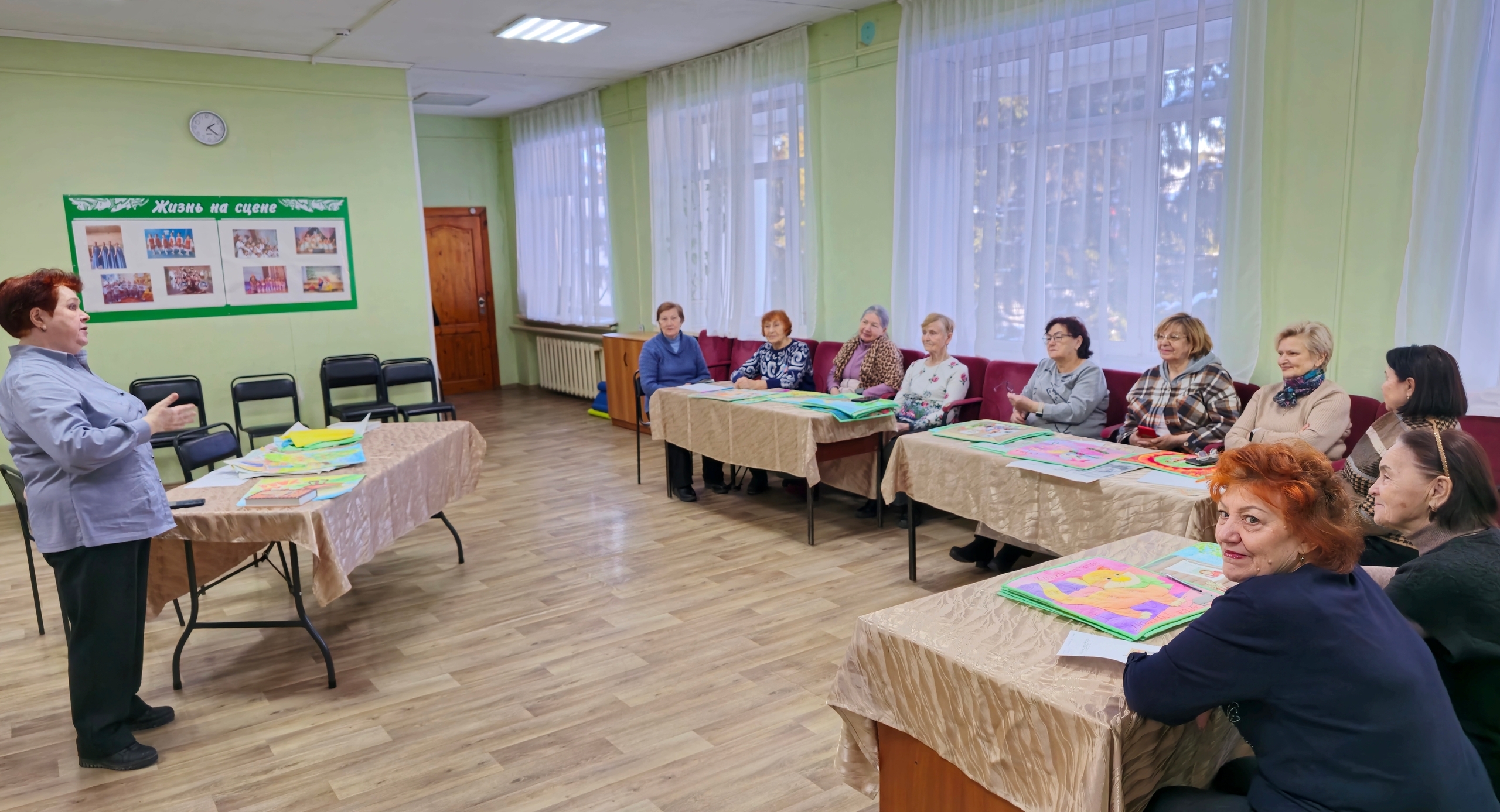 В Доме культуры села Михайловка прошёл мастер-класс по лоскутному шитью