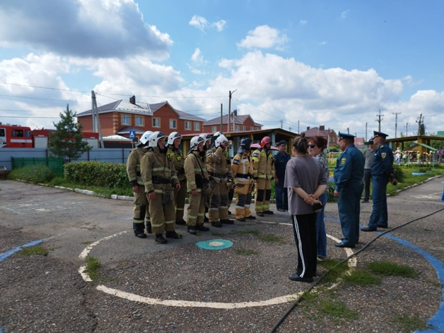 В детском саду Уфимского района прошли ежегодные учения по пожарной безопасности