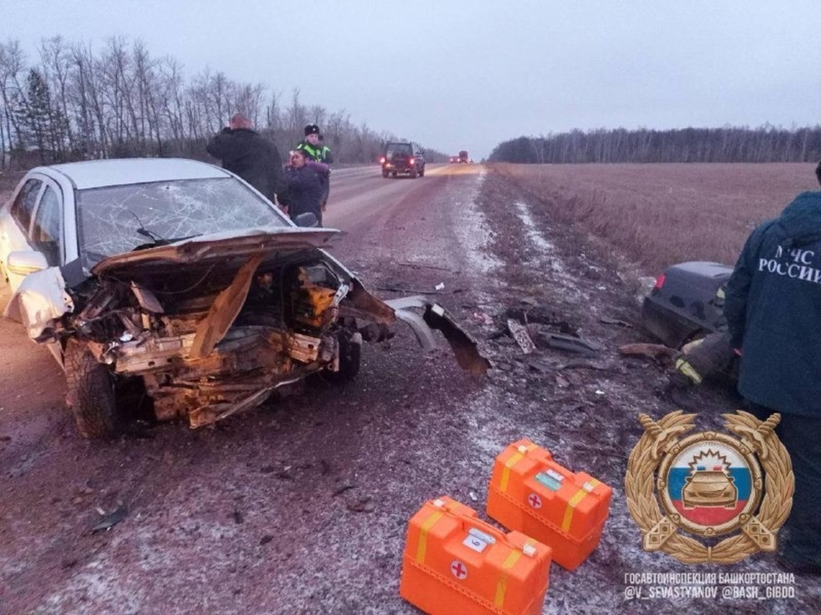 В Башкирии в результате ДТП под Белебеем пострадали пять человек