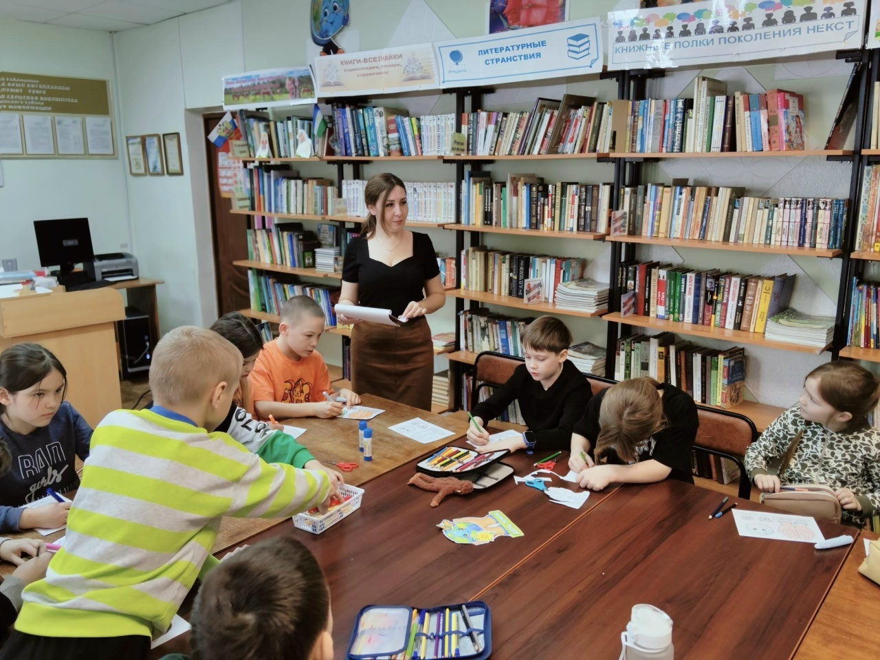 В Михайловской библиотеке провели экологический час ко Дню Земли