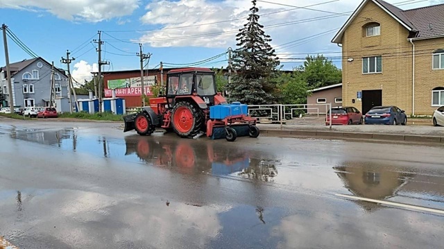 В Уфимском районе реализуются мероприятия по очистке дорог