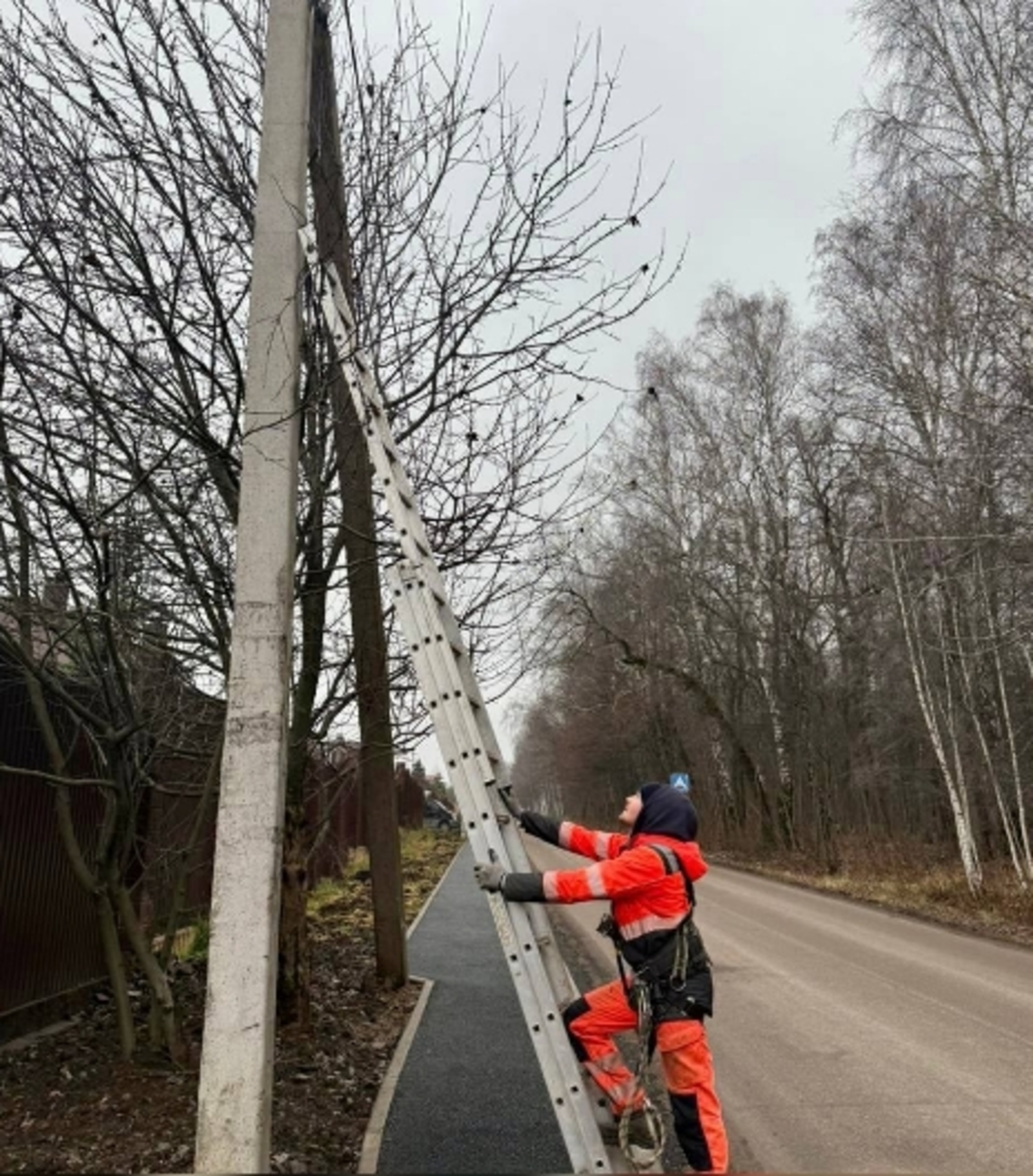 Новое освещение появилось на подъездных путях к сёлам Уфимского района