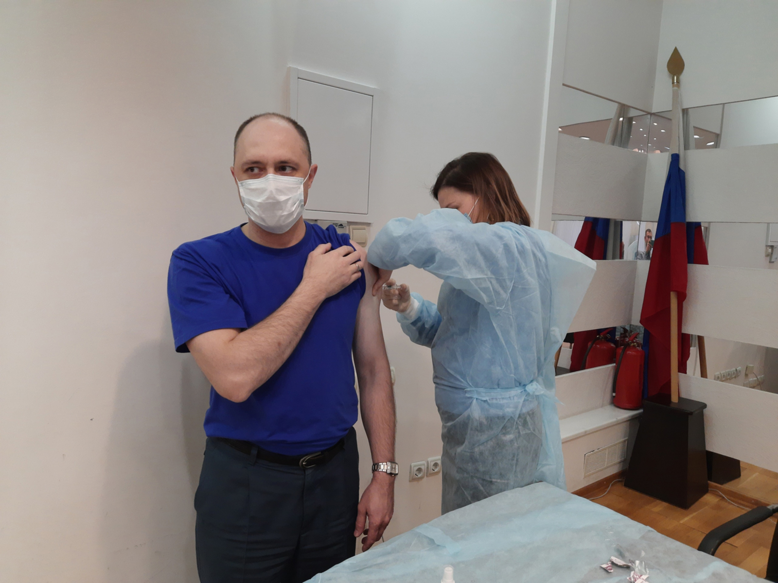 Мнение о необходимости прививки от коронавирусной инфекции высказал житель с. Миловка Уфимского района Башкирии