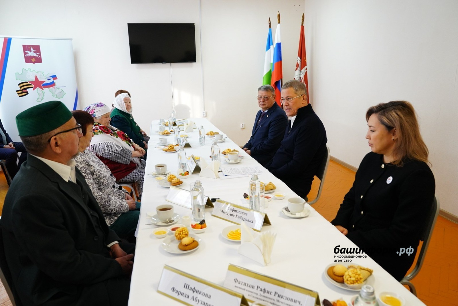 Глава Башкирии встретился с семьями погибших участников СВО в Малоязе