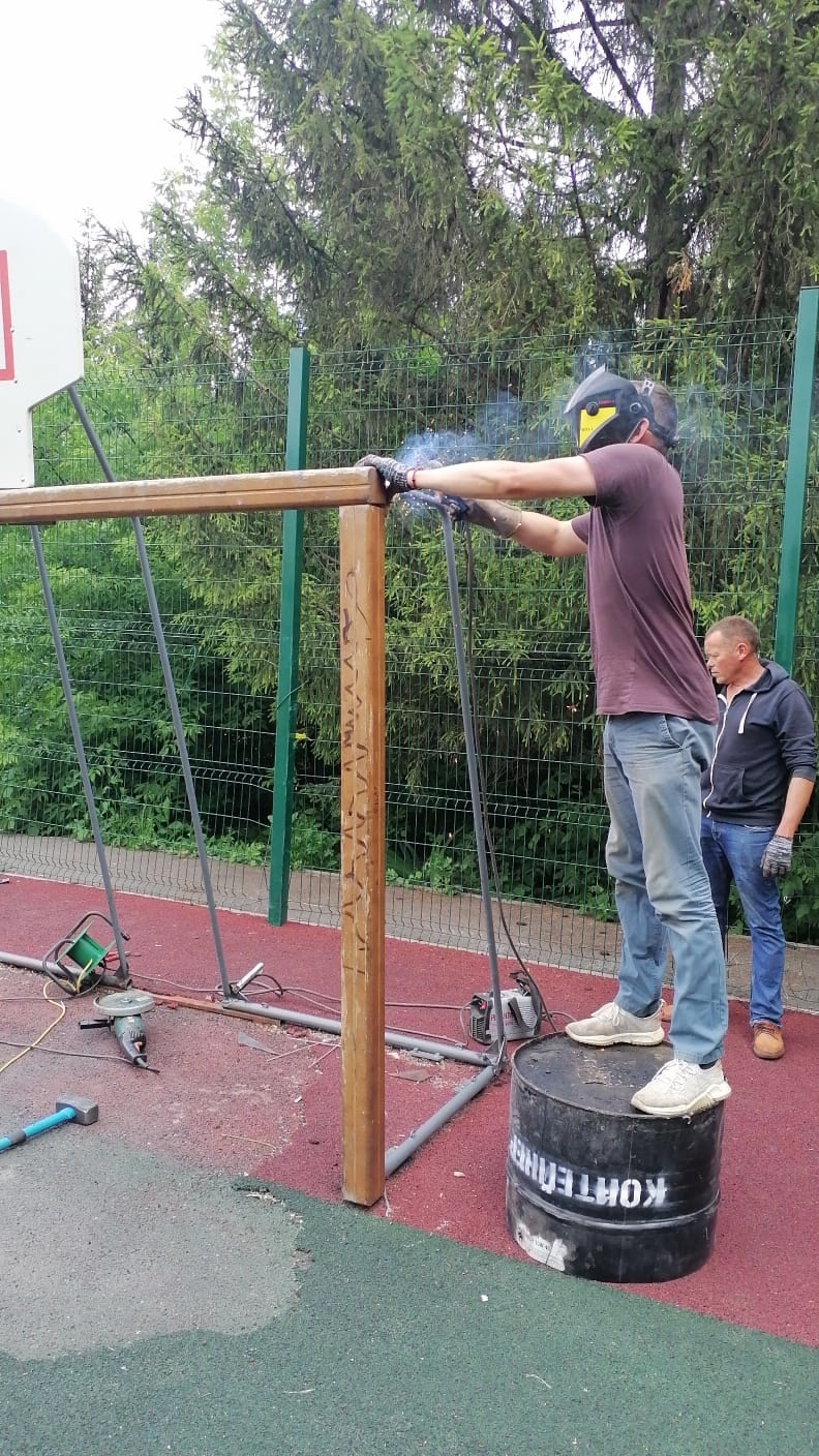 В Уфимском районе продолжаются работы по благоустройству