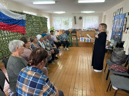 В селе Уфимского района провели патриотический флешмоб