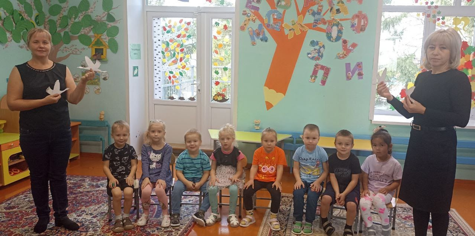 В детском саду Уфимского района прошло занятие ко Дню белых журавлей