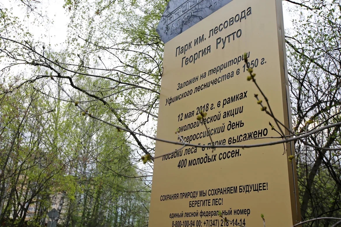 В столице Башкирии благоустроят дендропарк имени лесовода Георгия Рутто