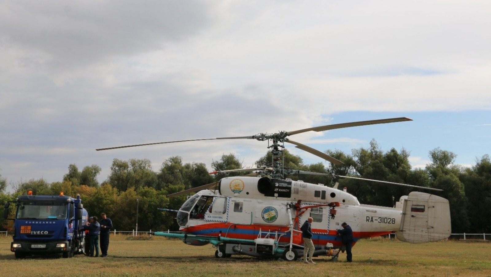 Наблюдение за лесными массивами Башкирии ведётся с вертолёта «Ястреб»