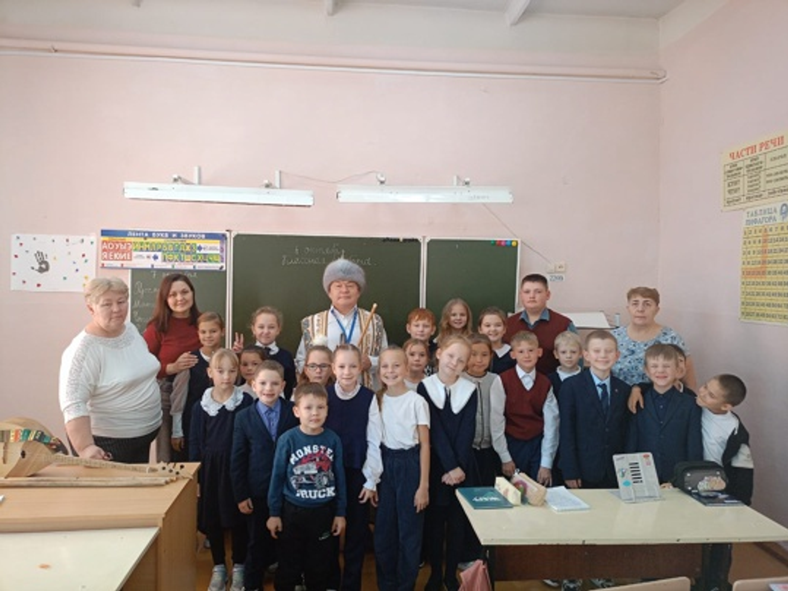 В школе Уфимского района прошел урок башкирской народной музыки