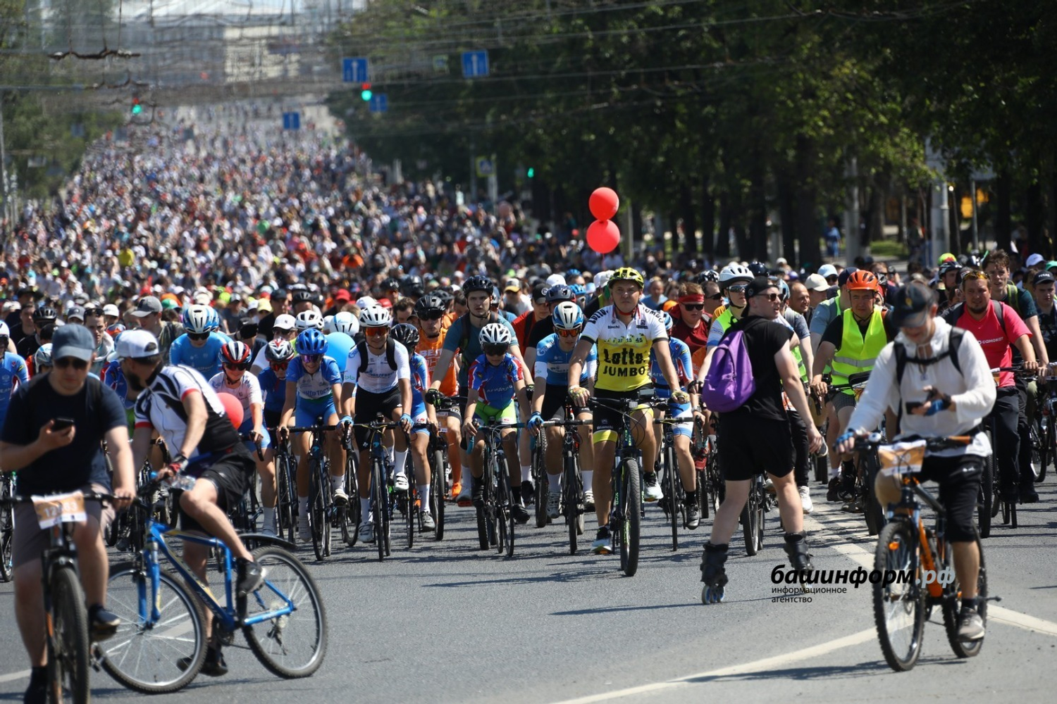 В Уфе более 32 тысяч человек приняли участие в Дне 1000 велосипедистов